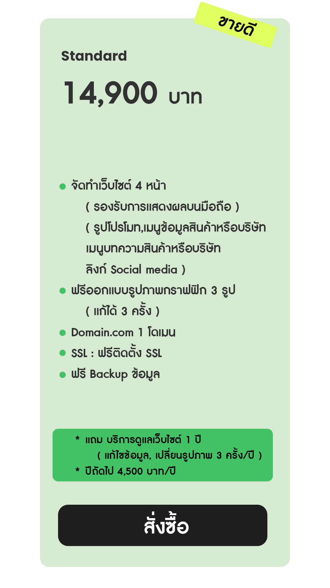 รับทำเว็บไซต์ Sale Page